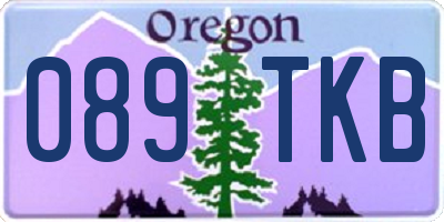 OR license plate 089TKB