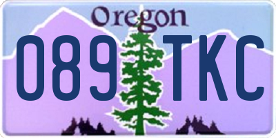 OR license plate 089TKC