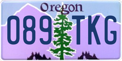 OR license plate 089TKG