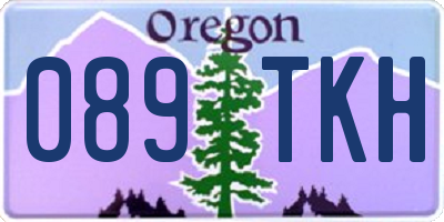 OR license plate 089TKH