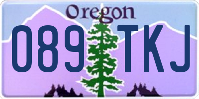 OR license plate 089TKJ