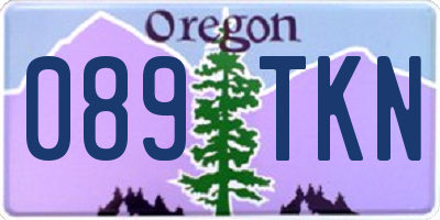 OR license plate 089TKN