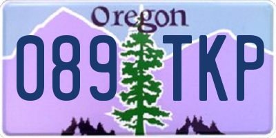OR license plate 089TKP