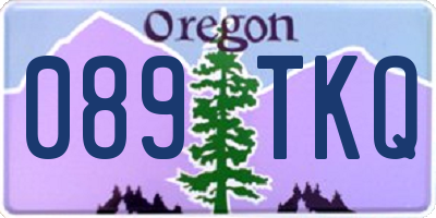 OR license plate 089TKQ