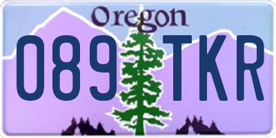 OR license plate 089TKR