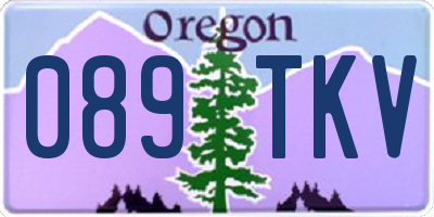 OR license plate 089TKV