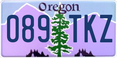 OR license plate 089TKZ