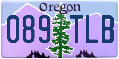 OR license plate 089TLB