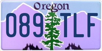 OR license plate 089TLF