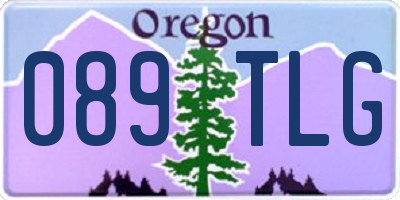 OR license plate 089TLG