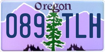 OR license plate 089TLH
