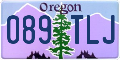 OR license plate 089TLJ