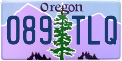OR license plate 089TLQ