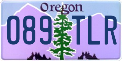 OR license plate 089TLR