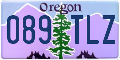 OR license plate 089TLZ