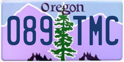 OR license plate 089TMC