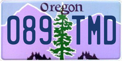 OR license plate 089TMD