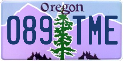 OR license plate 089TME