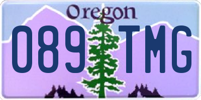 OR license plate 089TMG