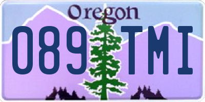 OR license plate 089TMI