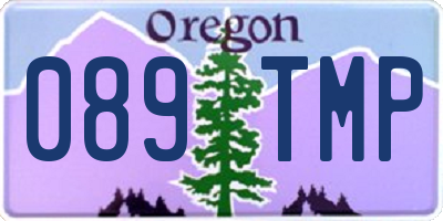 OR license plate 089TMP