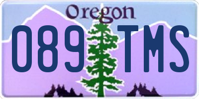 OR license plate 089TMS
