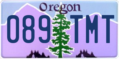 OR license plate 089TMT