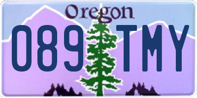 OR license plate 089TMY