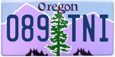 OR license plate 089TNI