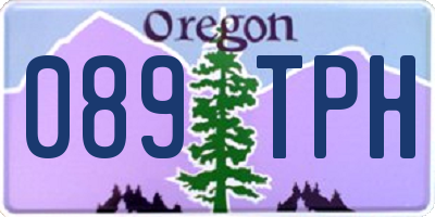 OR license plate 089TPH