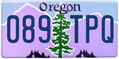 OR license plate 089TPQ