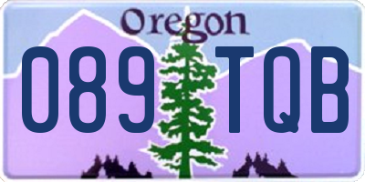 OR license plate 089TQB