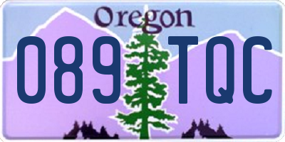 OR license plate 089TQC