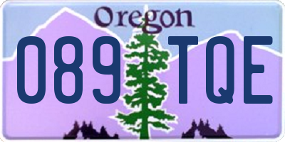 OR license plate 089TQE