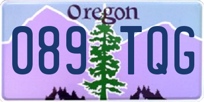OR license plate 089TQG