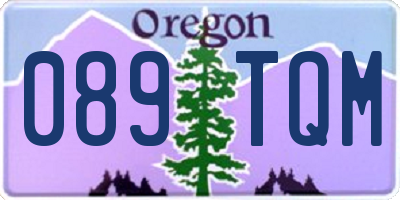 OR license plate 089TQM