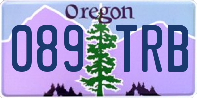 OR license plate 089TRB