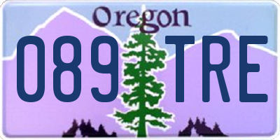 OR license plate 089TRE