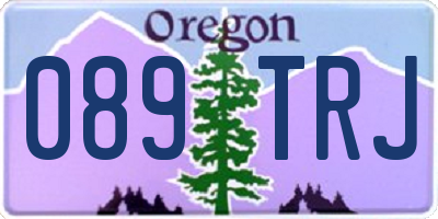 OR license plate 089TRJ