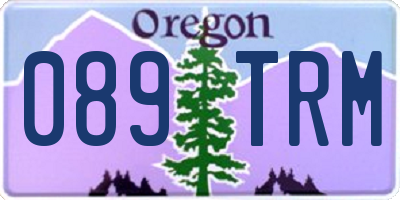 OR license plate 089TRM