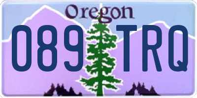 OR license plate 089TRQ