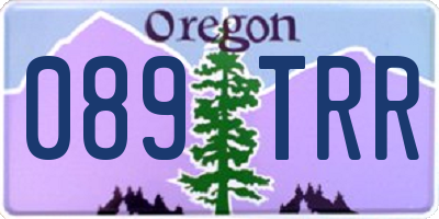 OR license plate 089TRR
