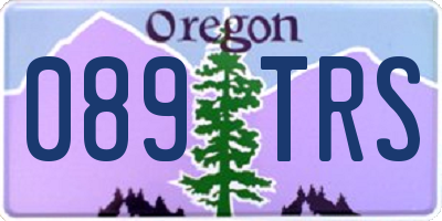 OR license plate 089TRS