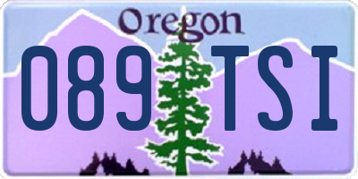 OR license plate 089TSI