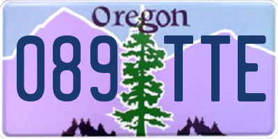 OR license plate 089TTE