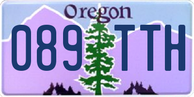 OR license plate 089TTH