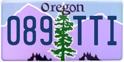 OR license plate 089TTI