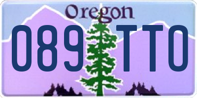 OR license plate 089TTO