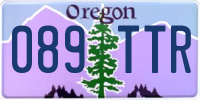 OR license plate 089TTR