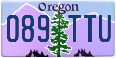 OR license plate 089TTU